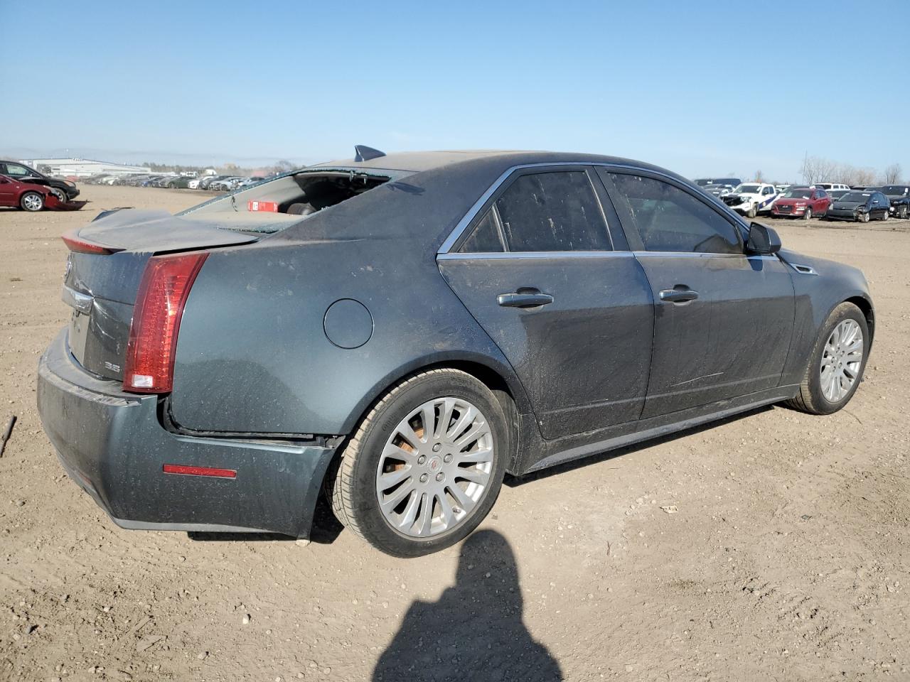 2012 Cadillac CTS VIN 1G6DS5E30C0129391 Copart auction photo, rear end / front end damage thumbnail 3