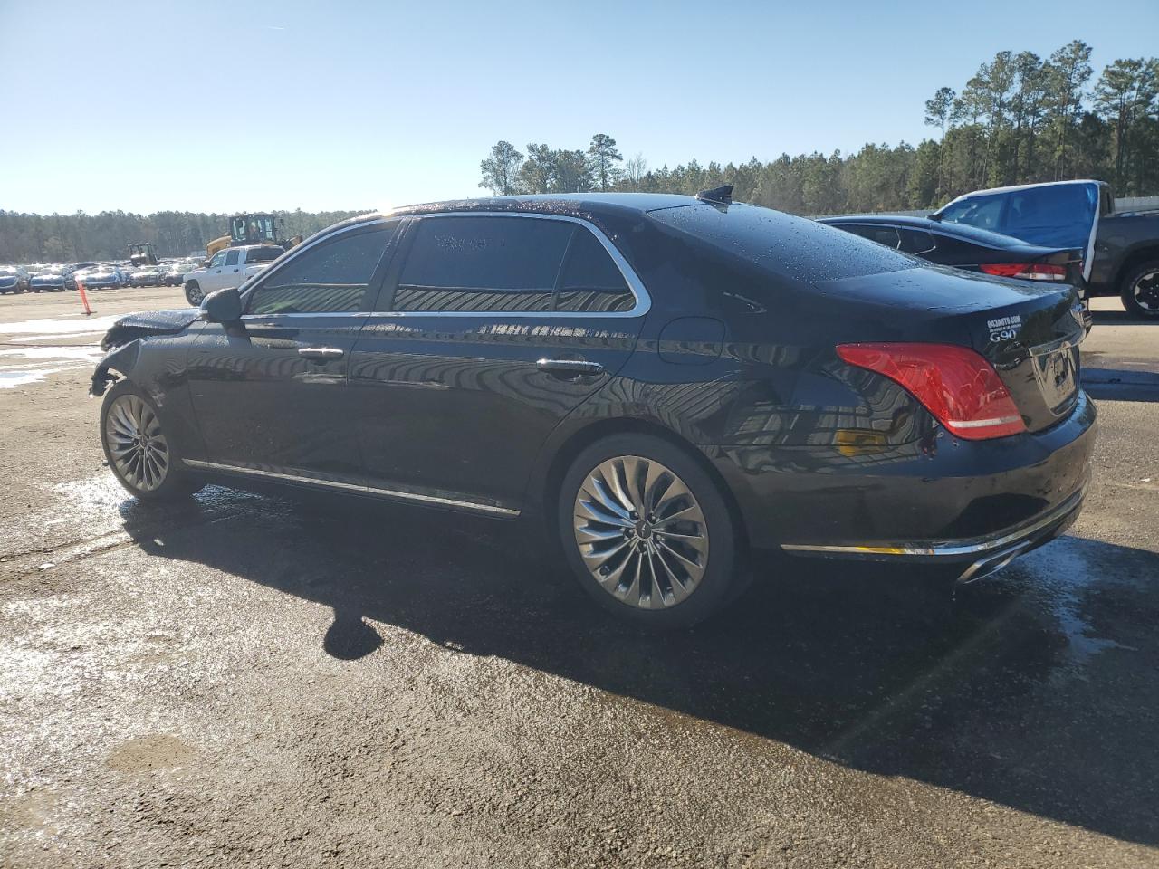 2019 Genesis G90 VIN KMTF54JHXKU059223 Copart auction photo, front end damage thumbnail 2