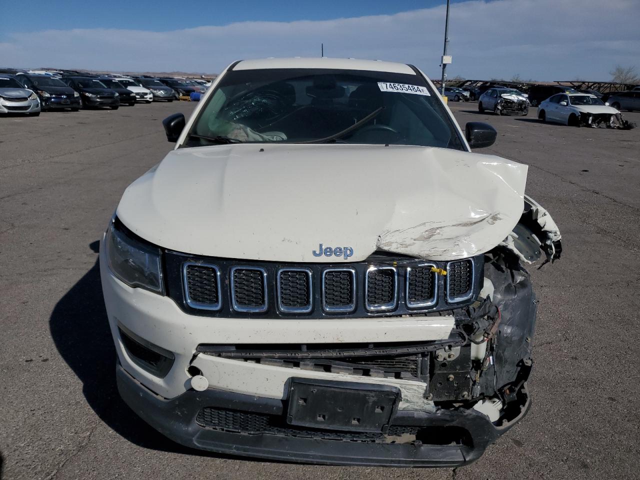 2018 Jeep Compass VIN 3C4NJDAB8JT131062 Copart auction photo, front end damage thumbnail 5