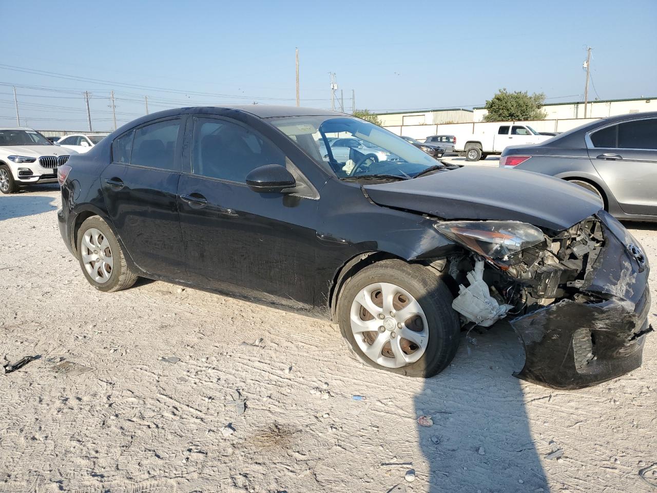 2012 Mazda 3 VIN JM1BL1UF9C1524301 Copart auction photo, front end / side damage thumbnail 4