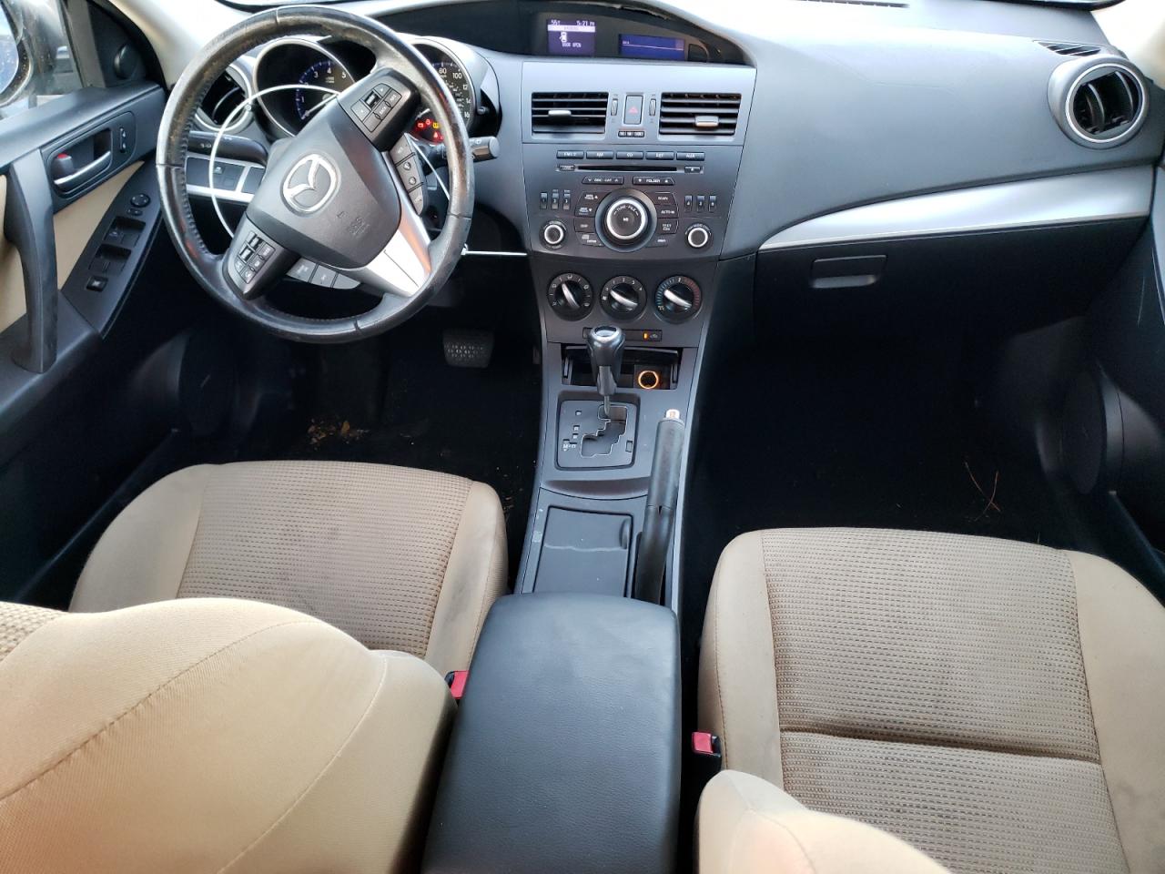 2012 Mazda 3 VIN JM1BL1L8XC1598202 Copart auction photo, side / front end damage thumbnail 8
