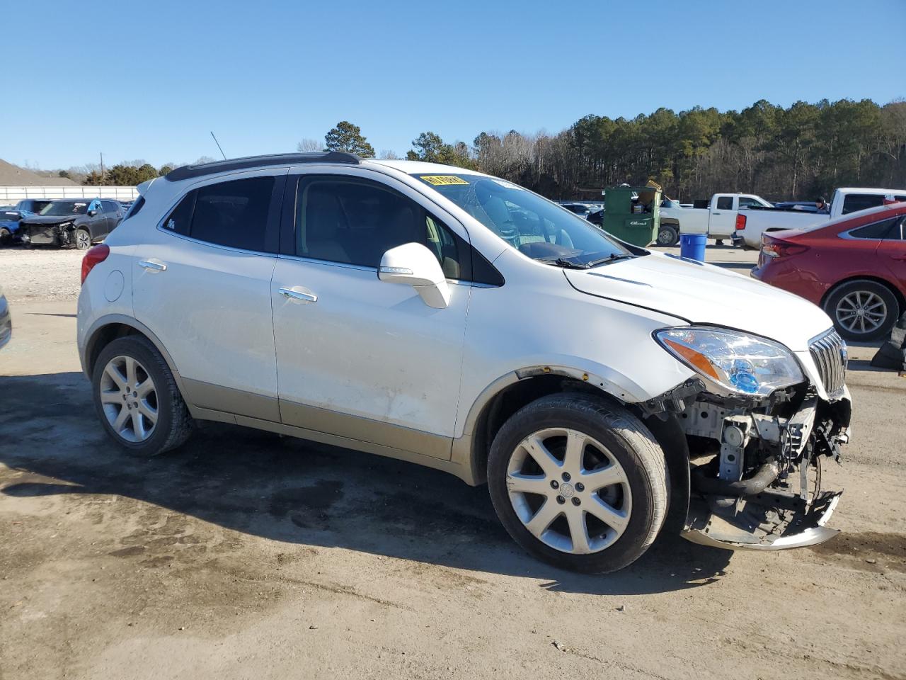 2015 Buick Encore VIN KL4CJCSB6FB159882 Copart auction photo, front end damage thumbnail 4