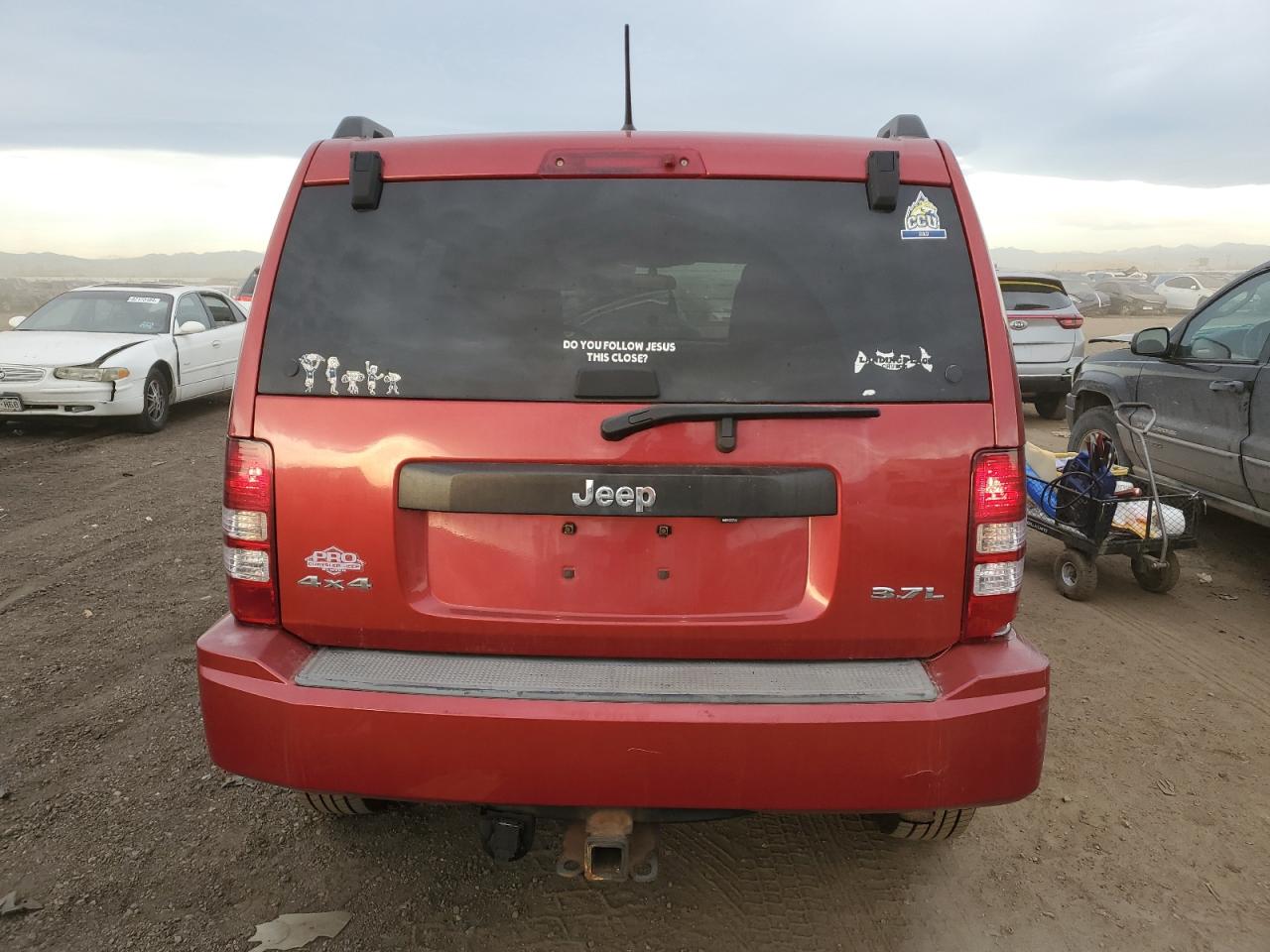2008 Jeep Liberty (North America) VIN 1J8GN28K28W176776 Copart auction photo, rear end / all over damage thumbnail 6