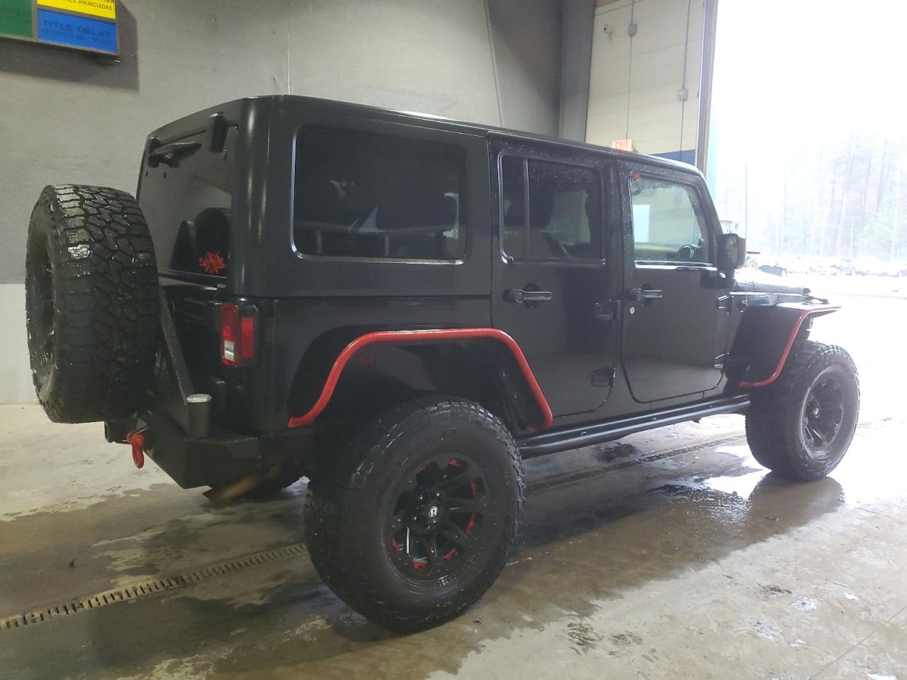 2014 Jeep Wrangler VIN 1C4BJWFG6EL316411 Copart auction photo, mechanical damage thumbnail 3