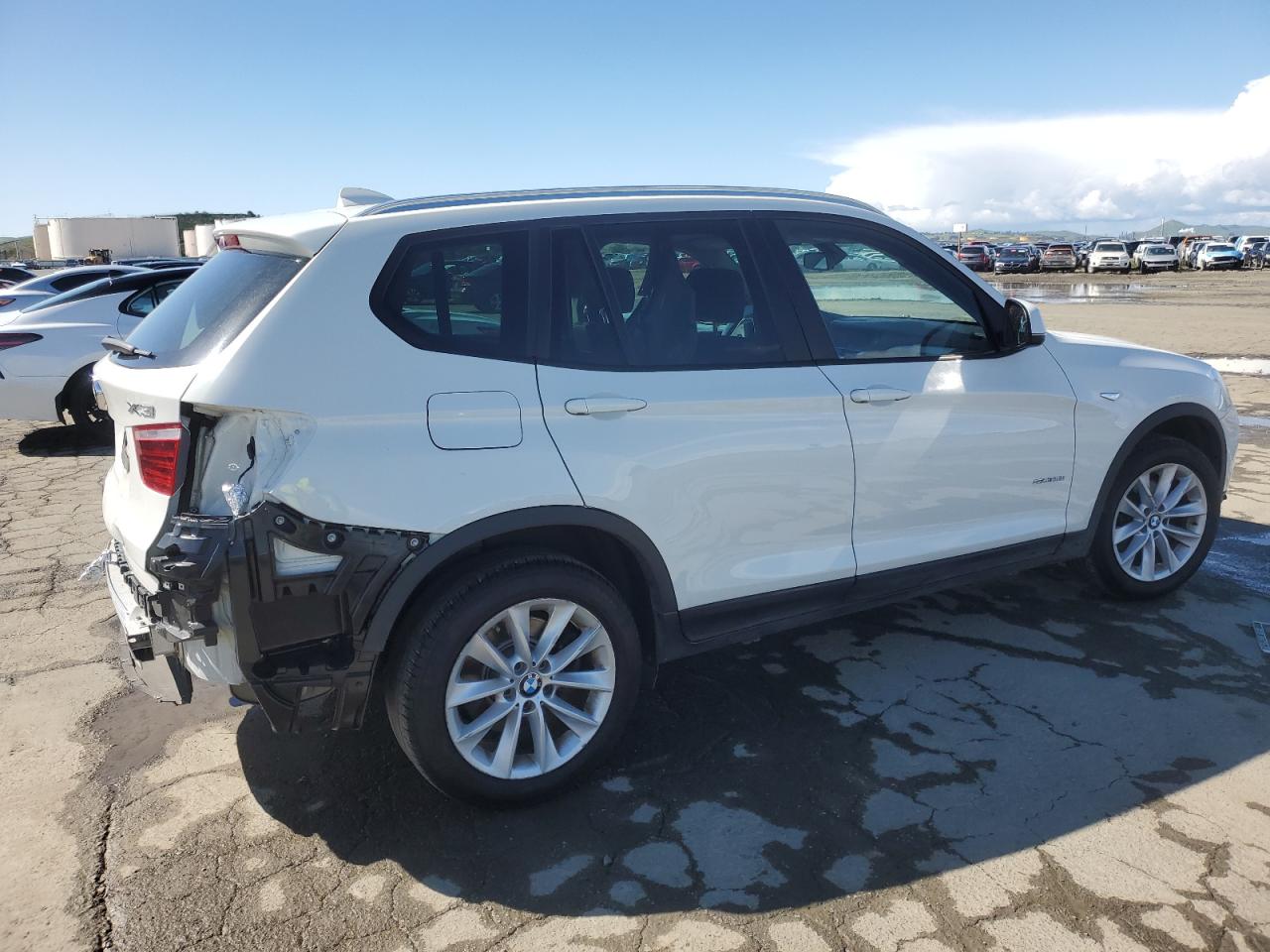 2017 BMW X3 VIN 5UXWZ7C54H0U47165 Copart auction photo, rear end damage thumbnail 3