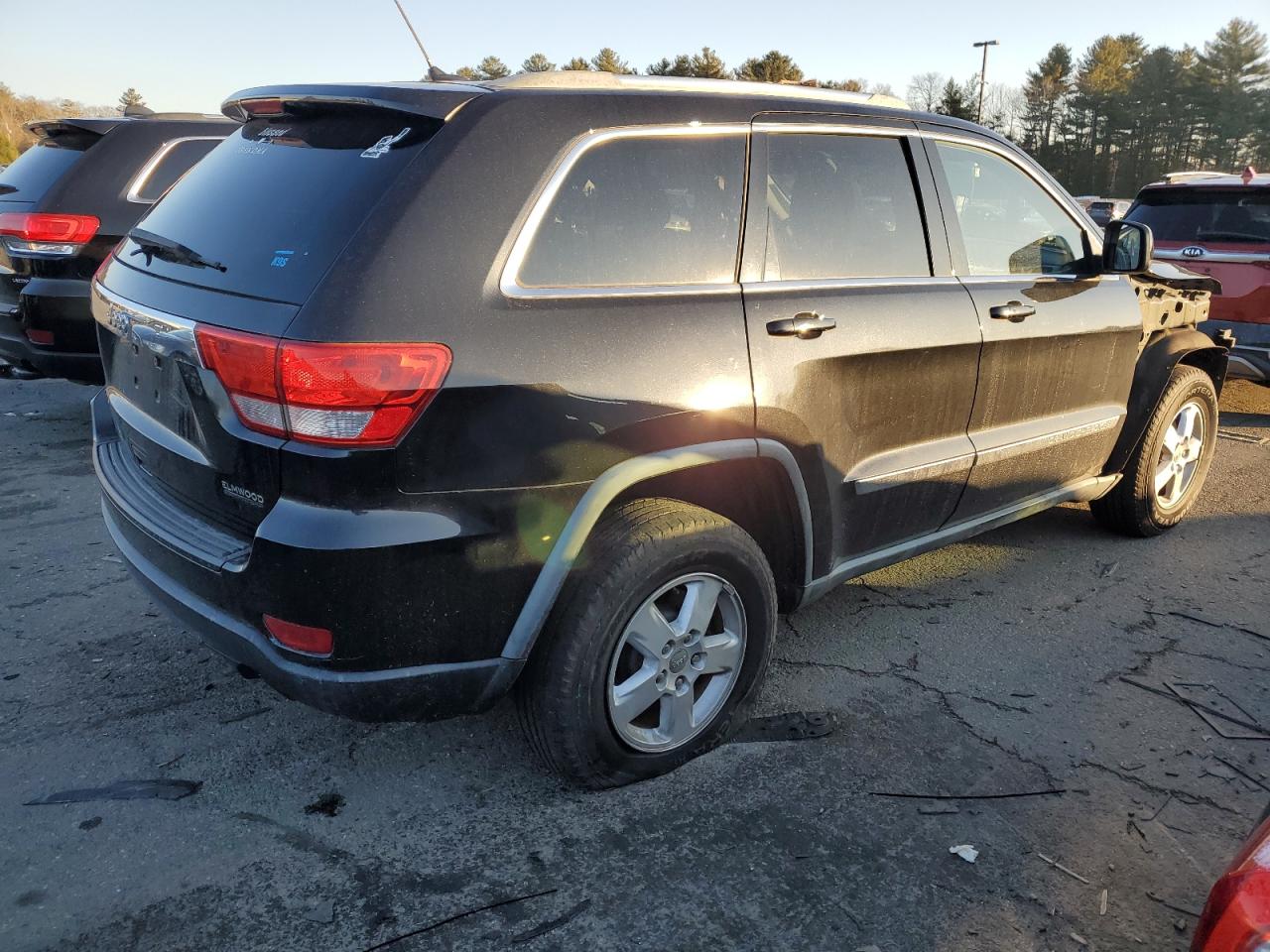 2012 Jeep Grand Cherokee VIN 1C4RJFAG9CC185543 Copart auction photo, frame damage / front end damage thumbnail 3