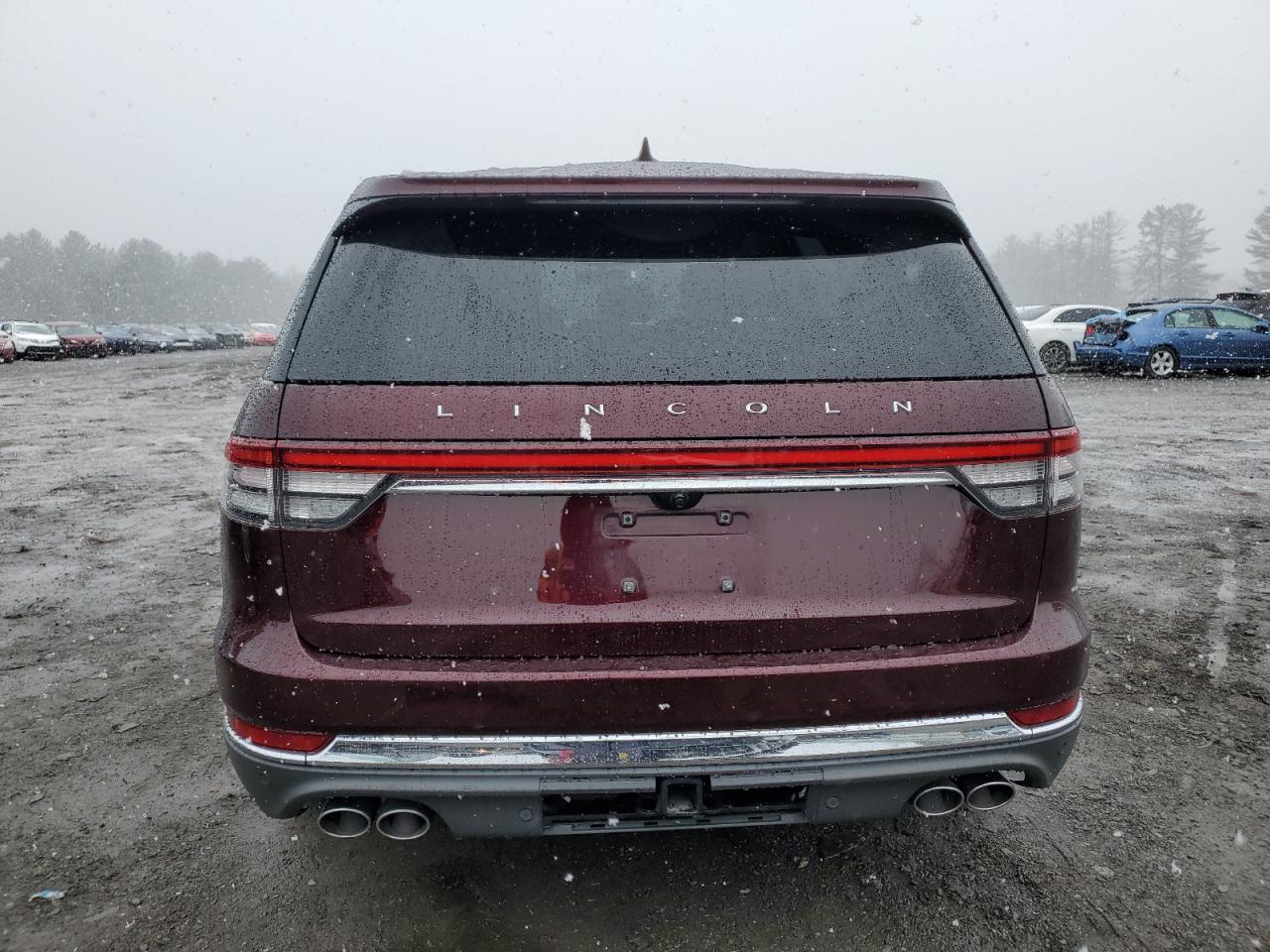 2020 Lincoln Aviator VIN 5LM5J7XC1LGL19519 Copart auction photo, front end damage thumbnail 6