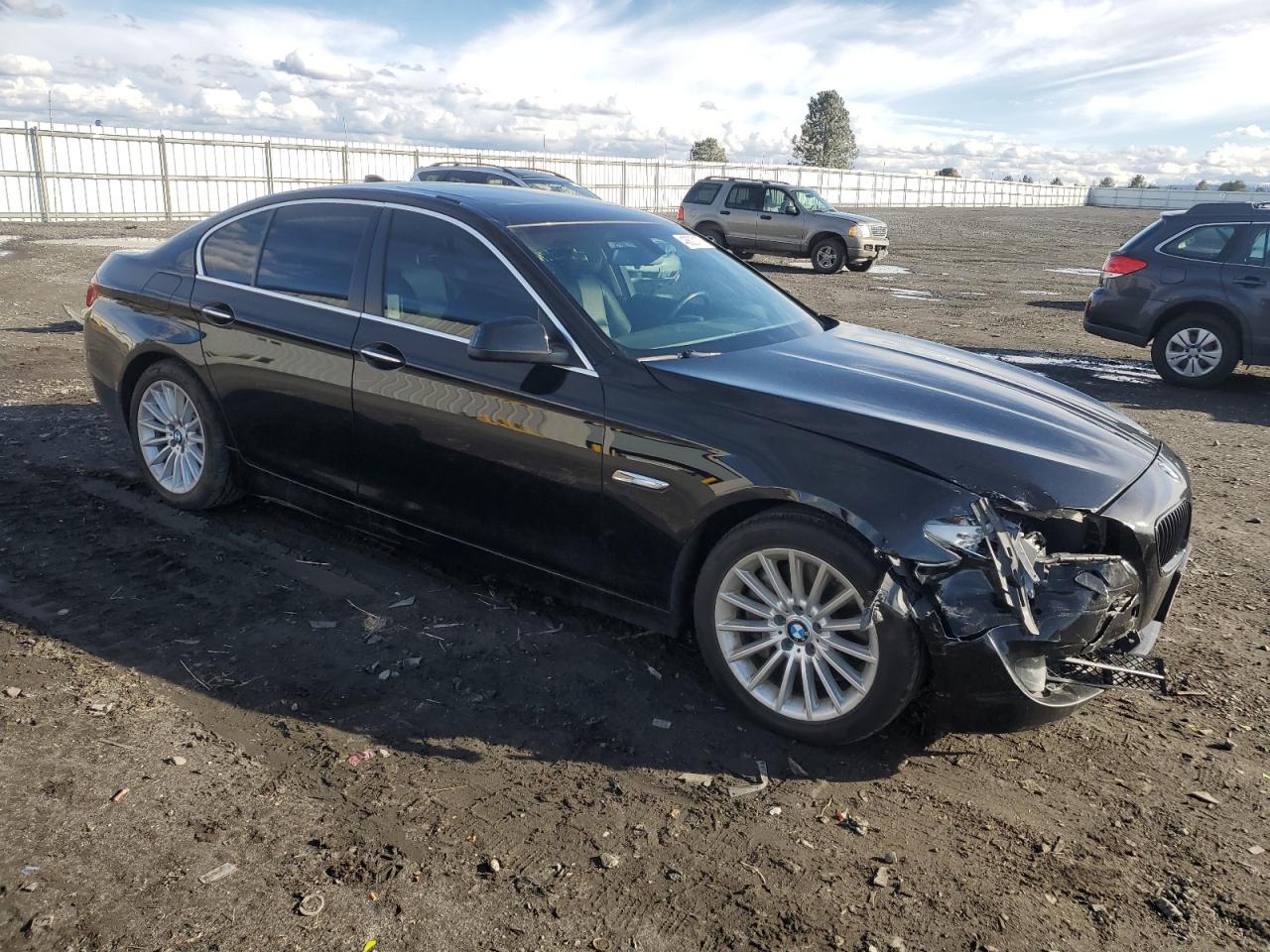 2013 BMW 5er VIN WBAFR7C50DC825246 Copart auction photo, front end damage thumbnail 4
