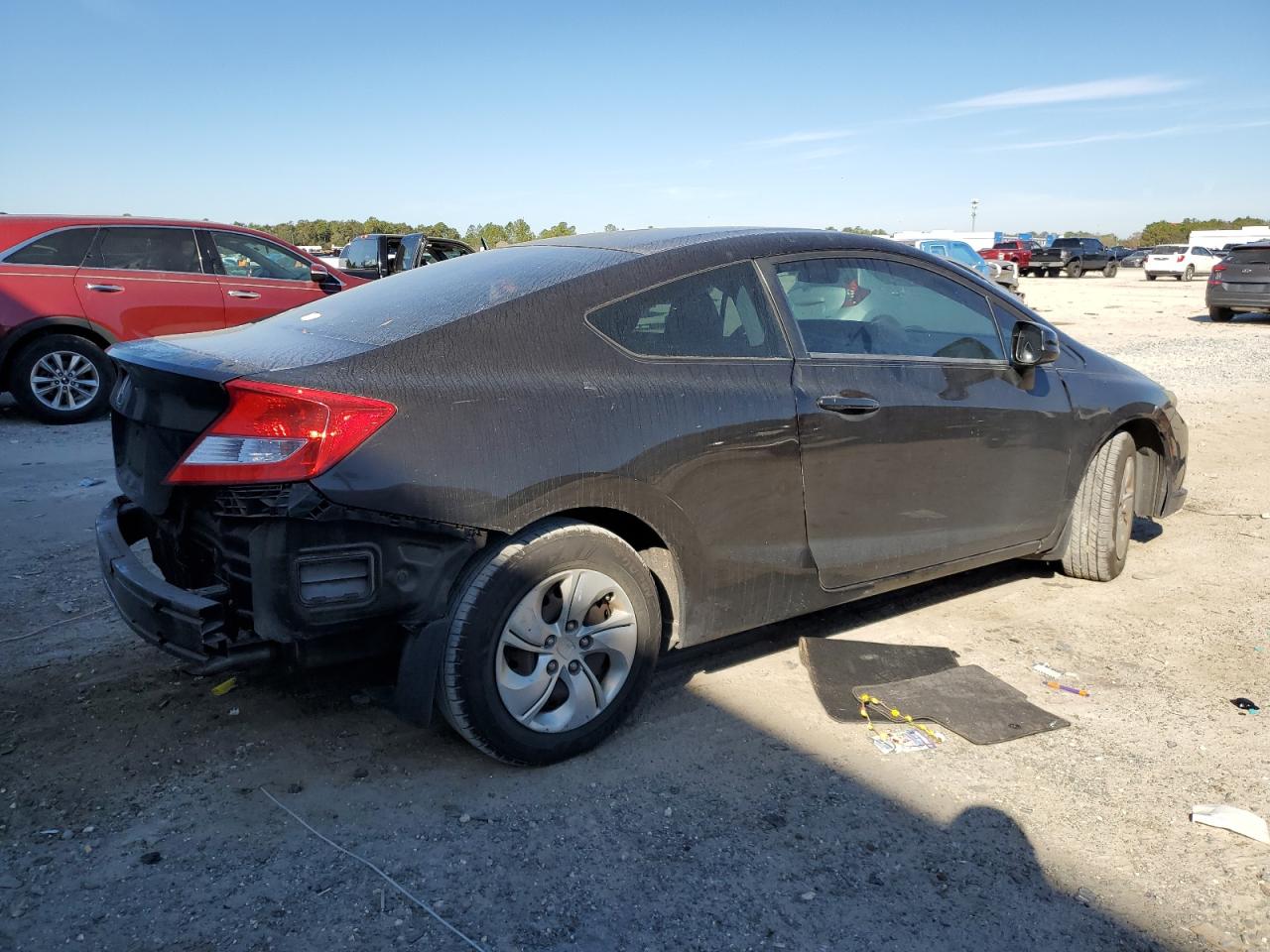 2013 Honda Civic VIN 2HGFG3B58DH510888 Copart auction photo, rear end damage thumbnail 3