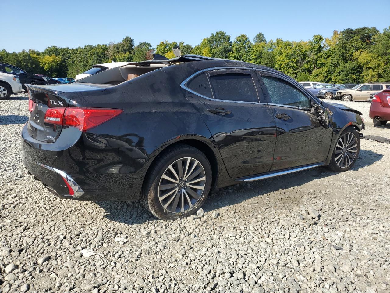 2018 Acura TLX VIN 19UUB3F77JA001807 Copart auction photo, all over damage thumbnail 3