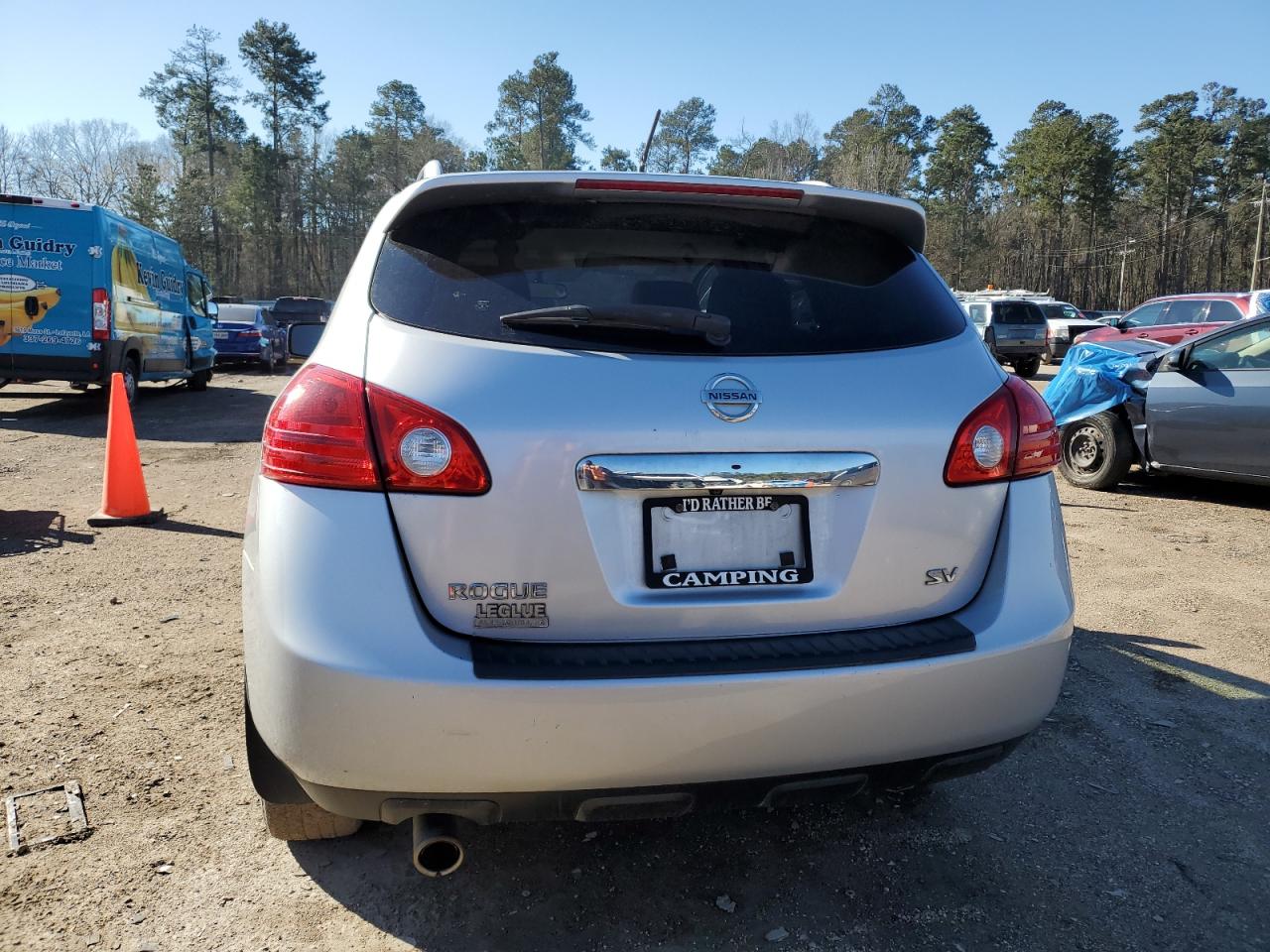 2013 Nissan Rogue VIN JN8AS5MT7DW025727 Copart auction photo, side / front end damage thumbnail 6