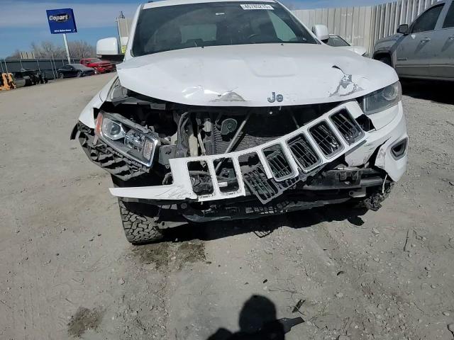 2014 Jeep Grand Cherokee VIN 1C4RJFBG7EC399495 Copart auction photo, front end / side damage thumbnail 11