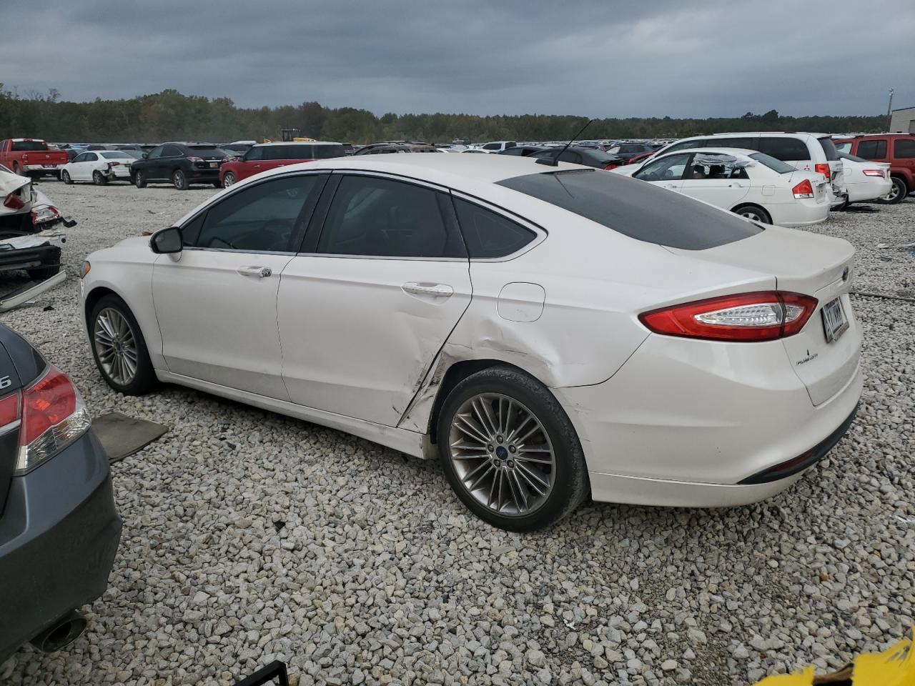 2014 Ford Fusion VIN 3FA6P0HDXER373105 Copart auction photo, front end damage thumbnail 2