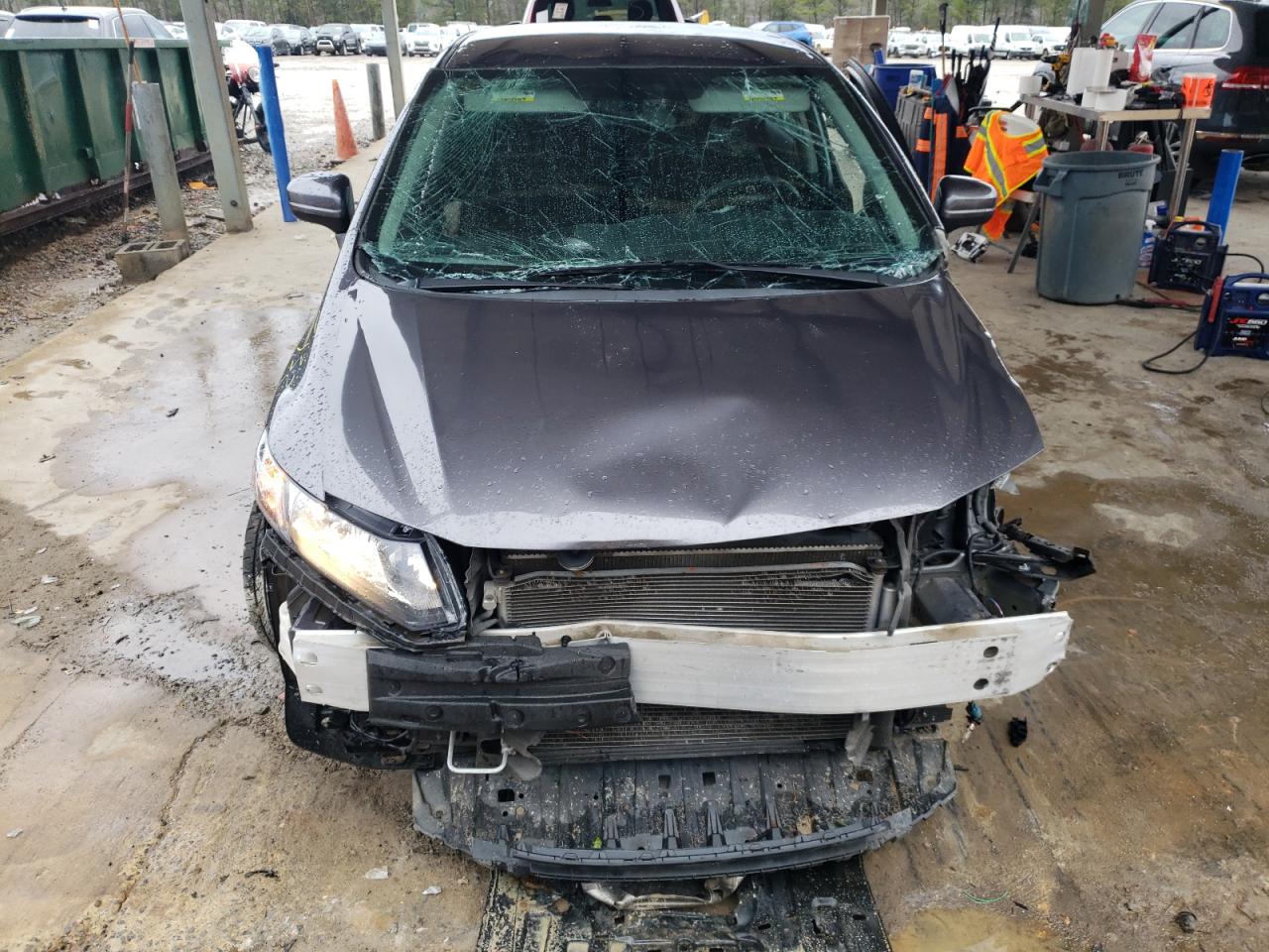 2014 Honda Civic VIN 19XFB2F53EE044382 Copart auction photo, all over damage thumbnail 5