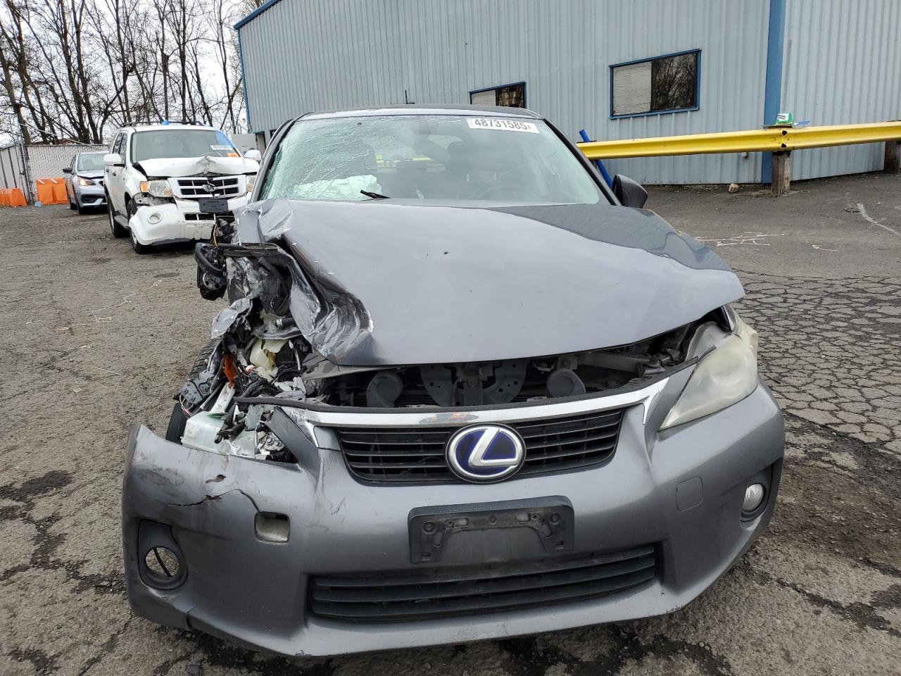 2012 Lexus CT VIN JTHKD5BH7C2103369 Copart auction photo, front end / side damage thumbnail 5