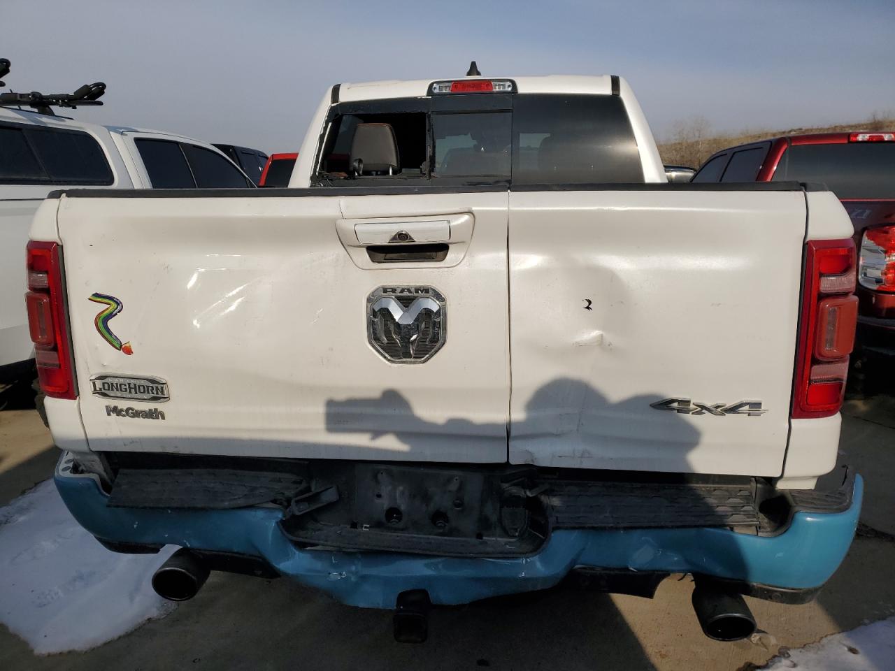 2020 RAM 1500 VIN 1C6SRFKT9LN220700 Copart auction photo, rear end / front end damage thumbnail 6