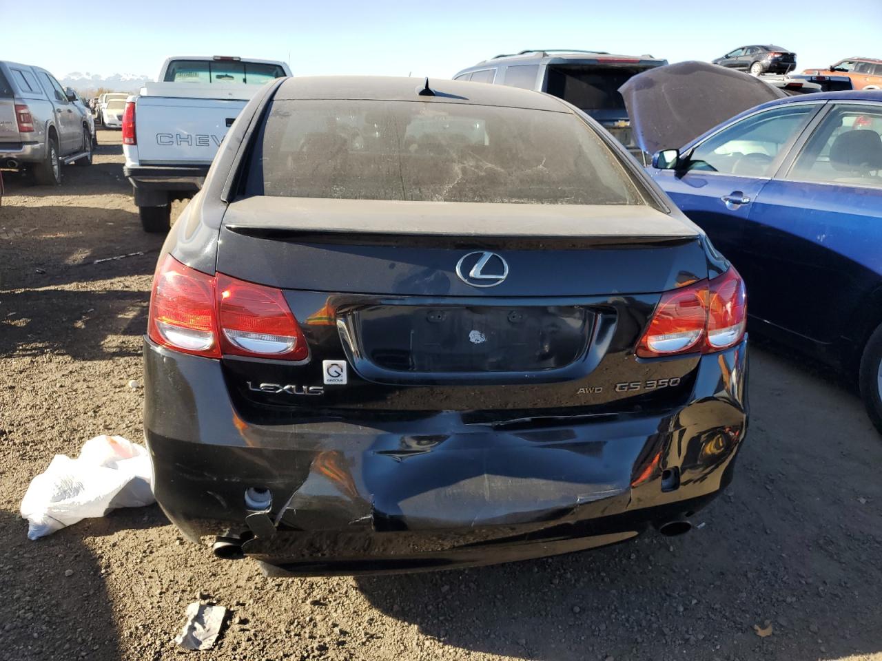 2008 Lexus GS VIN JTHCE96S480018037 Copart auction photo, rear end damage thumbnail 6