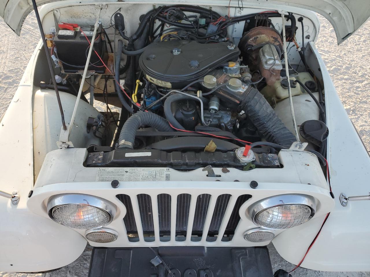 1985 Jeep CJ VIN 1JCCE87E6FT150280 Copart auction photo, water/flood damage thumbnail 11