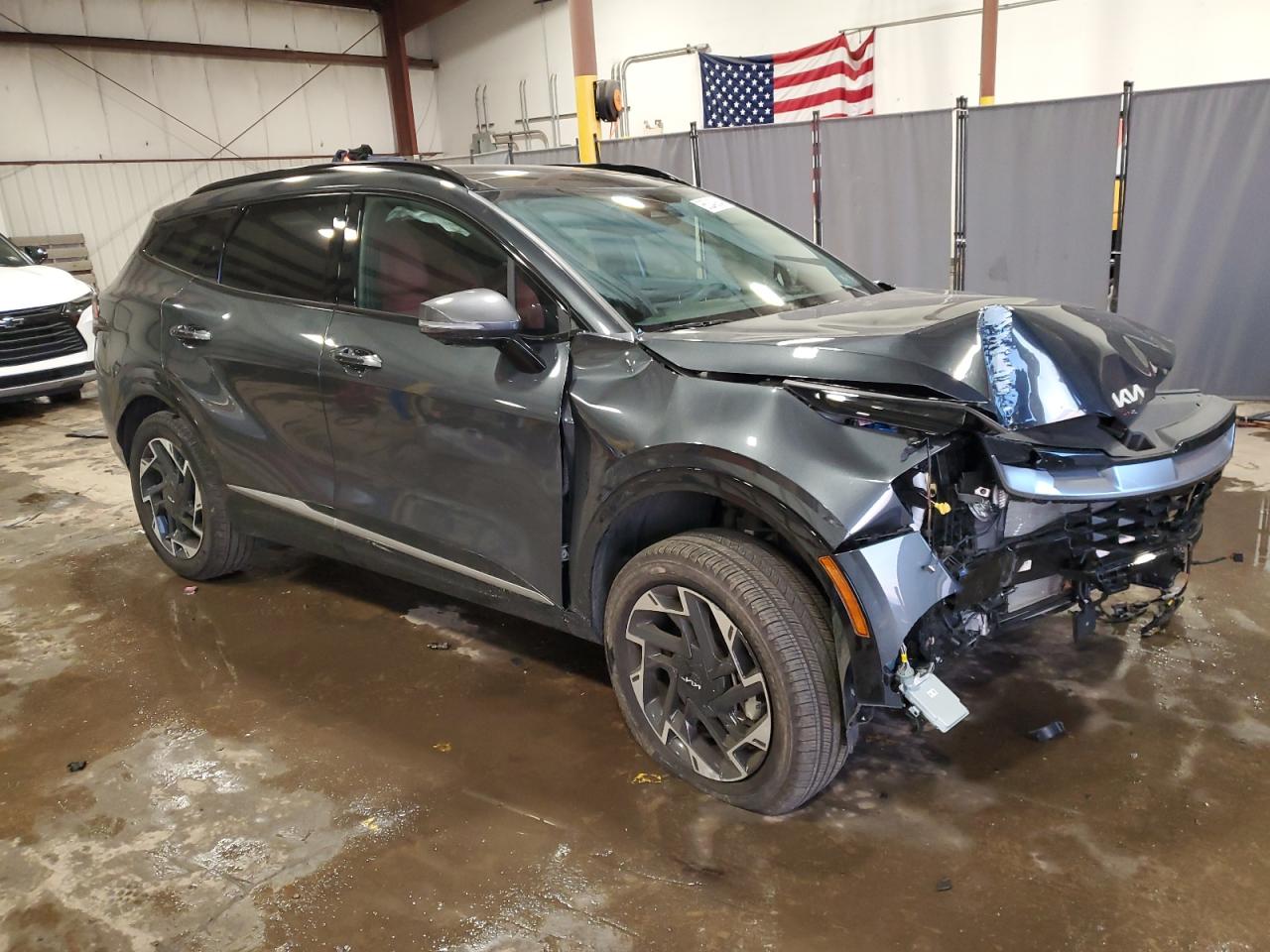 2024 KIA Sportage VIN 5XYK5CDF5RG213611 Copart auction photo, front end / side damage thumbnail 4