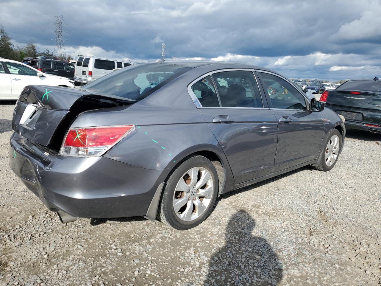 2008 Honda Accord VIN JHMCP26838C004697 Copart auction photo, rear end damage thumbnail 3