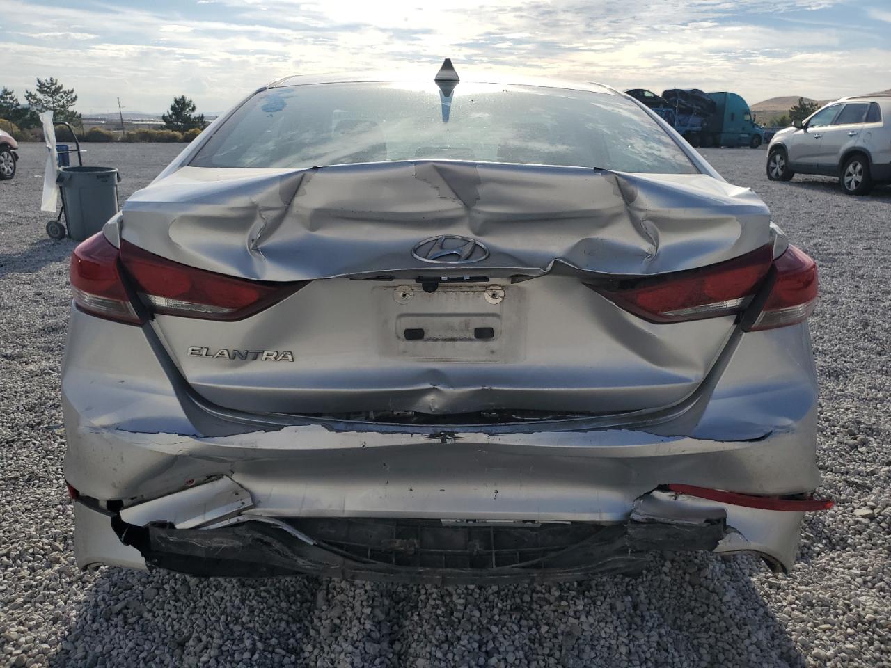 2018 Hyundai Elantra VIN 5NPD84LF1JH307053 Copart auction photo, rear end / front end damage thumbnail 6