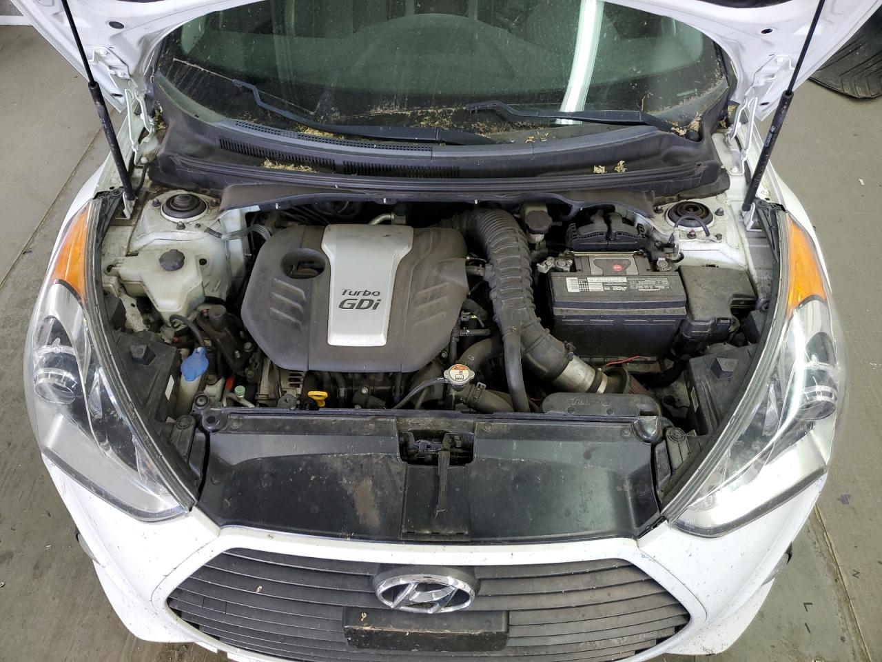 2013 Hyundai Veloster VIN KMHTC6AEXDU169891 Copart auction photo, rear end / front end damage thumbnail 11