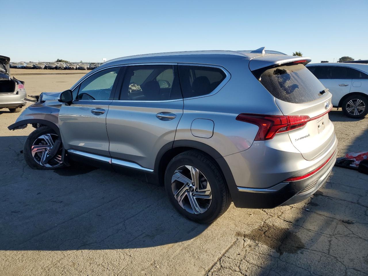 2021 Hyundai Santa Fe VIN 5NMS64AJ0MH325968 Copart auction photo, front end damage thumbnail 2