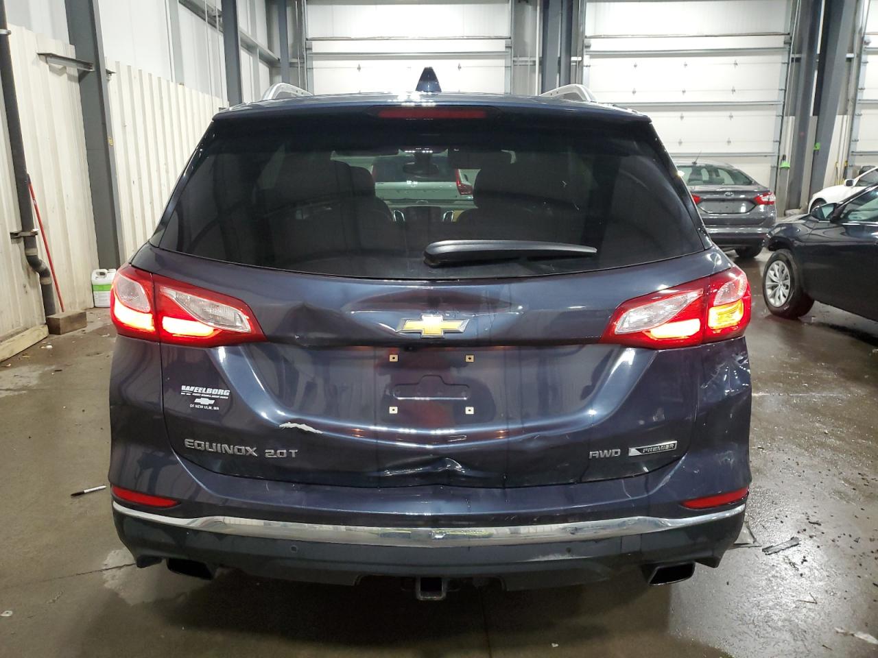 2018 Chevrolet Equinox VIN 3GNAXWEX6JS600273 Copart auction photo, undercarriage / front end damage thumbnail 6