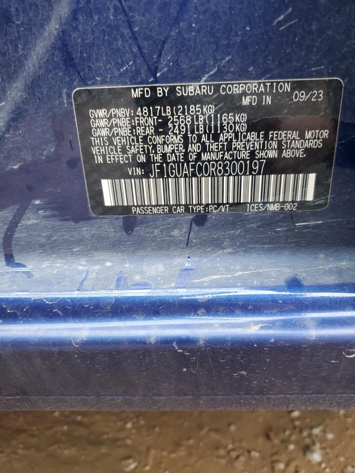 2024 Subaru Impreza VIN JF1GUAFC0R8300197 Copart auction photo, front end damage thumbnail 14