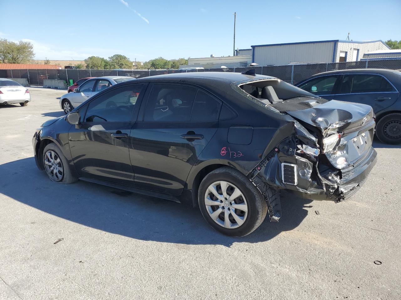 2020 Toyota Corolla VIN JTDEPRAE2LJ013086 Copart auction photo, rear end / front end damage thumbnail 2