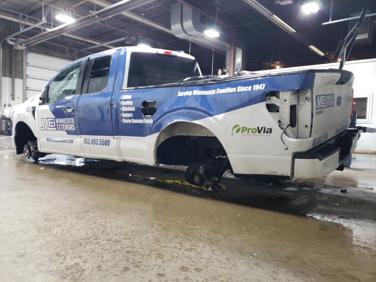 2023 Ford F-150 VIN 1FTEX1EP8PKD79597 Copart auction photo, rollover / undercarriage damage thumbnail 2