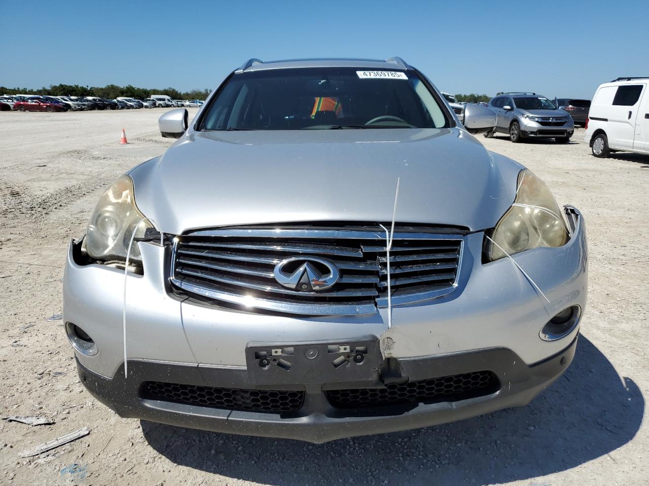 2010 Infiniti EX VIN JN1AJ0HP7AM702350 Copart auction photo, front end damage thumbnail 5