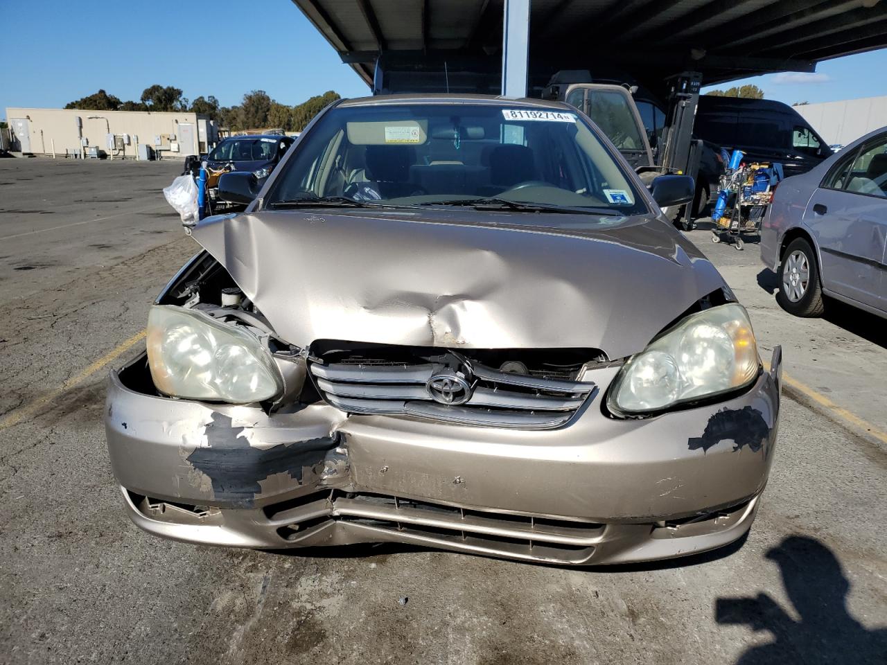 2004 Toyota Corolla VIN 1NXBR32E34Z332601 Copart auction photo, front end damage thumbnail 5
