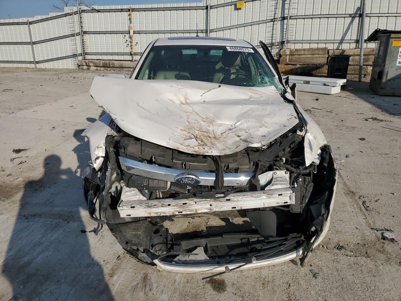2012 Ford Fusion VIN 3FAHP0JA5CR244839 Copart auction photo, front end / side damage thumbnail 5