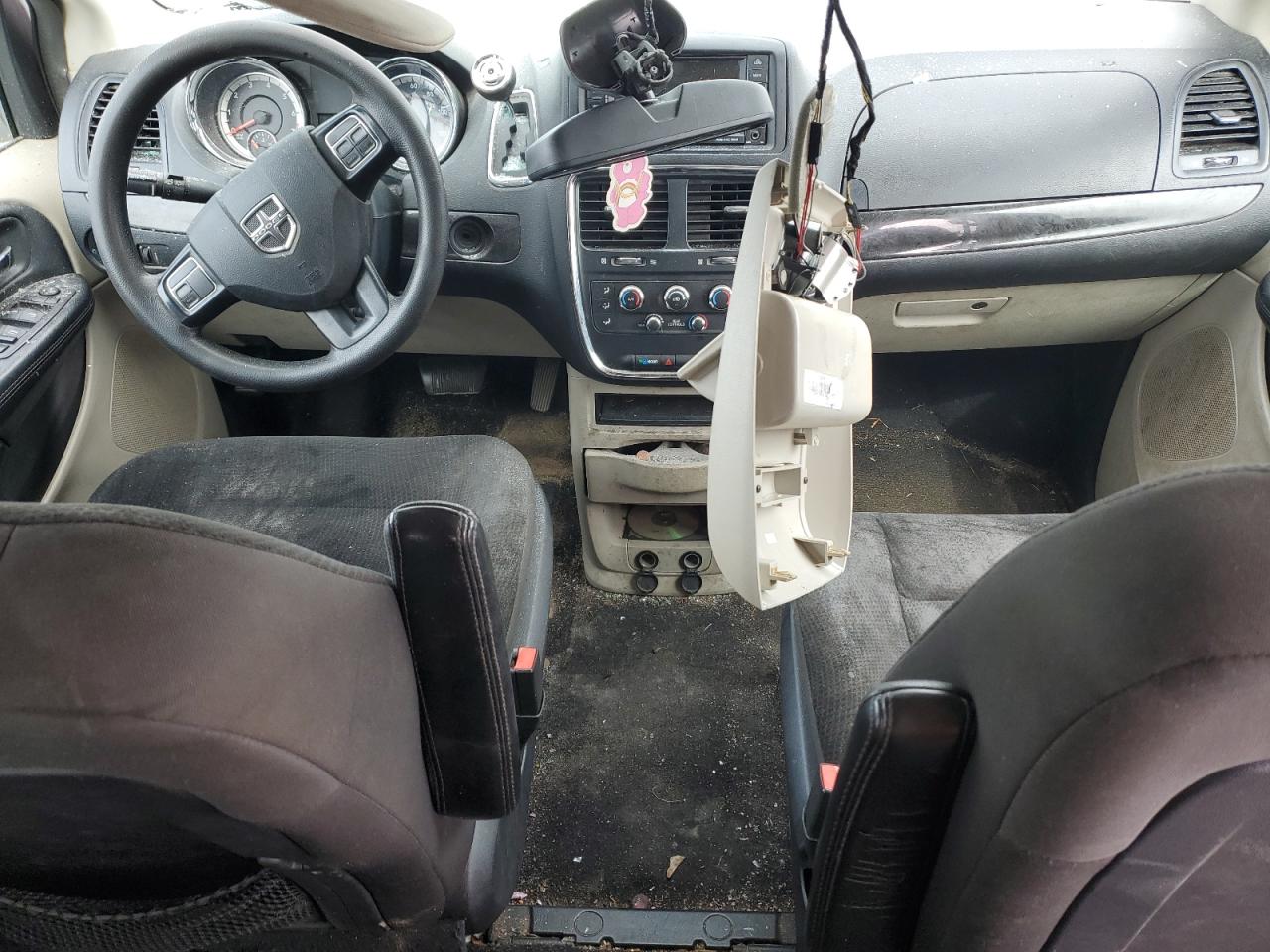 2019 Dodge Caravan VIN 2C4RDGBG6KR719552 Copart auction photo, top/roof / front end damage thumbnail 8
