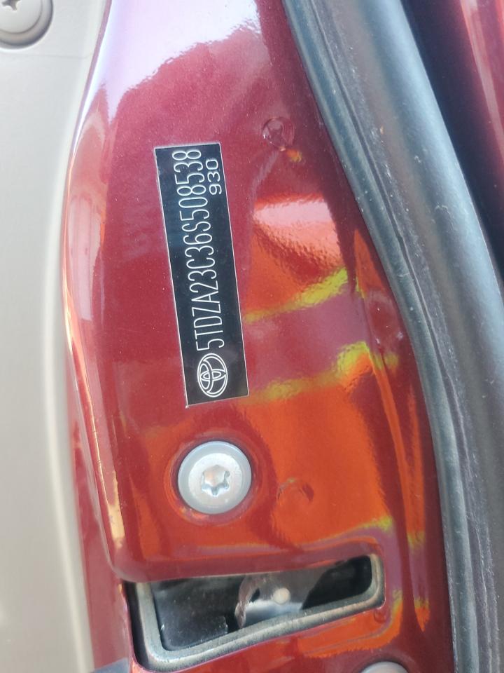 2006 Toyota Sienna VIN 5TDZA23C36S508538 Copart auction photo, burn damage thumbnail 14