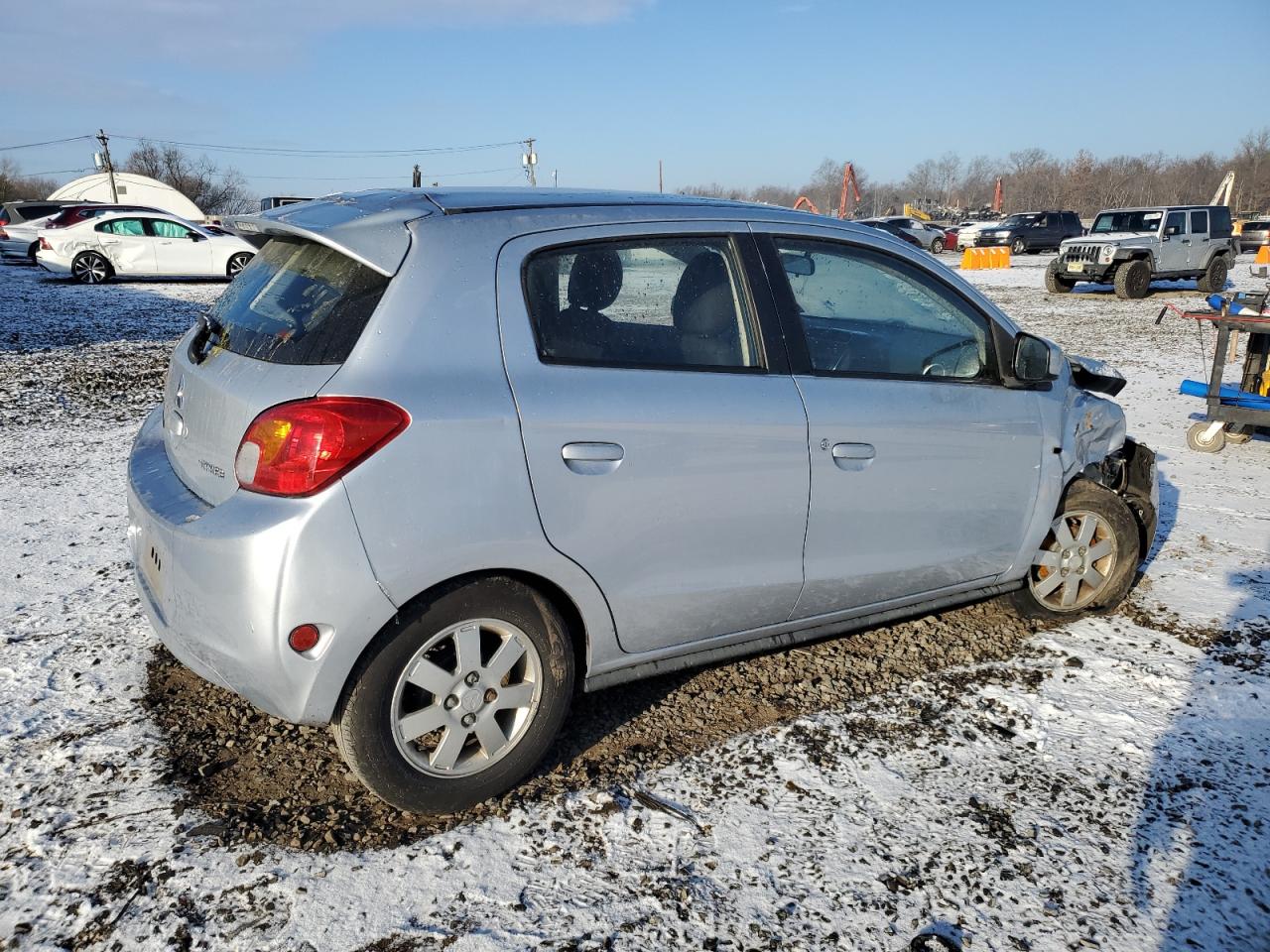 2014 Mitsubishi Mirage VIN ML32A4HJ7EH012054 Copart auction photo, front end damage thumbnail 3
