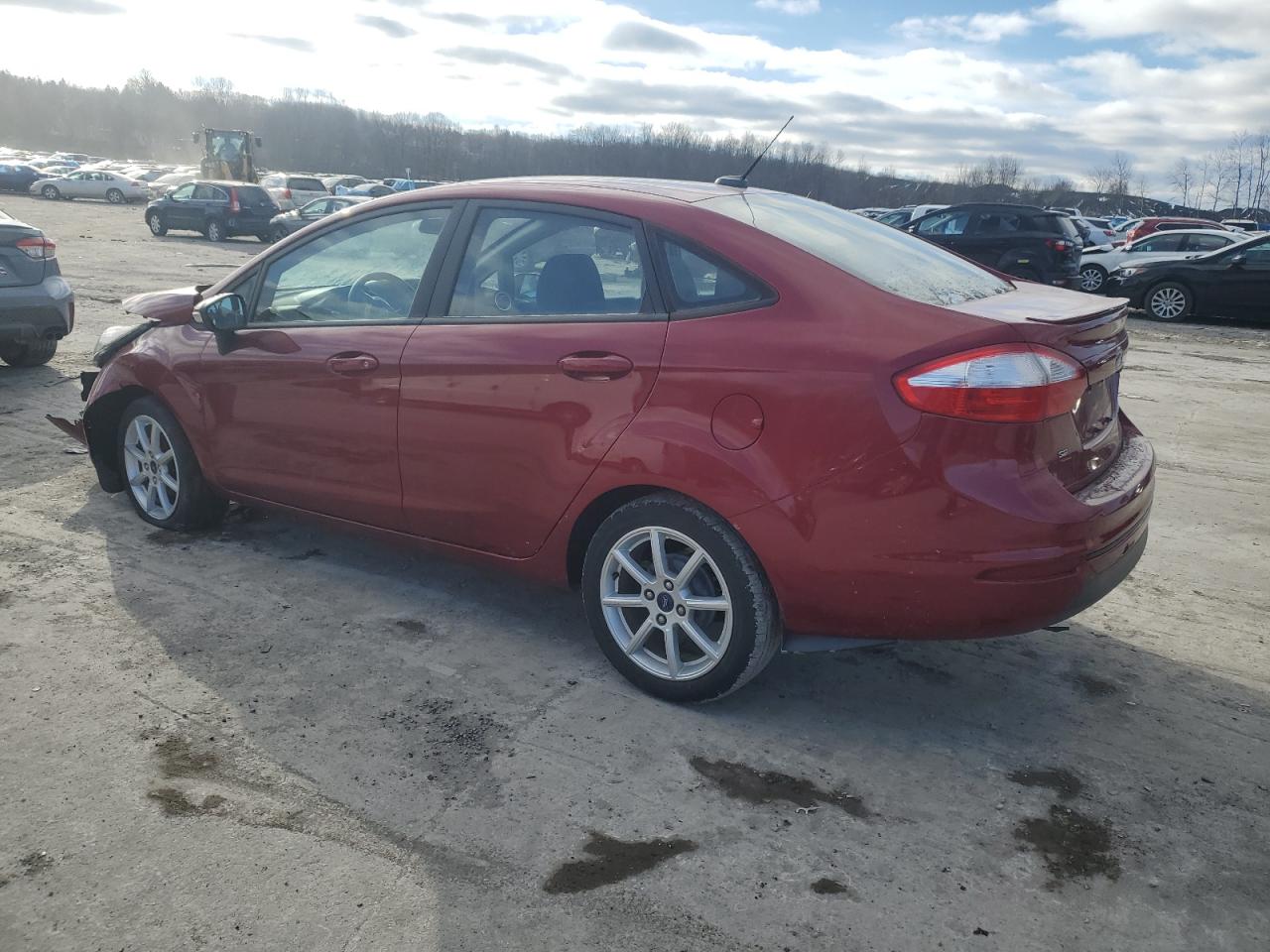 2015 Ford Fiesta VIN 3FADP4BJ8FM110042 Copart auction photo, front end / side damage thumbnail 2