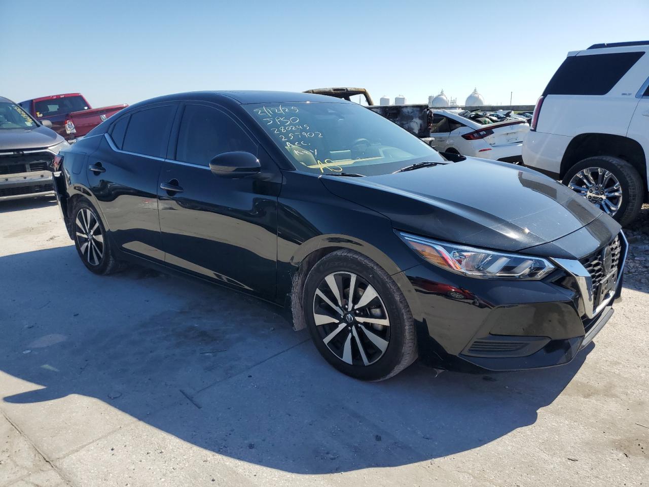 2021 Nissan Sentra VIN 3N1AB8CV3MY257902 Copart auction photo, side / rear end damage thumbnail 4