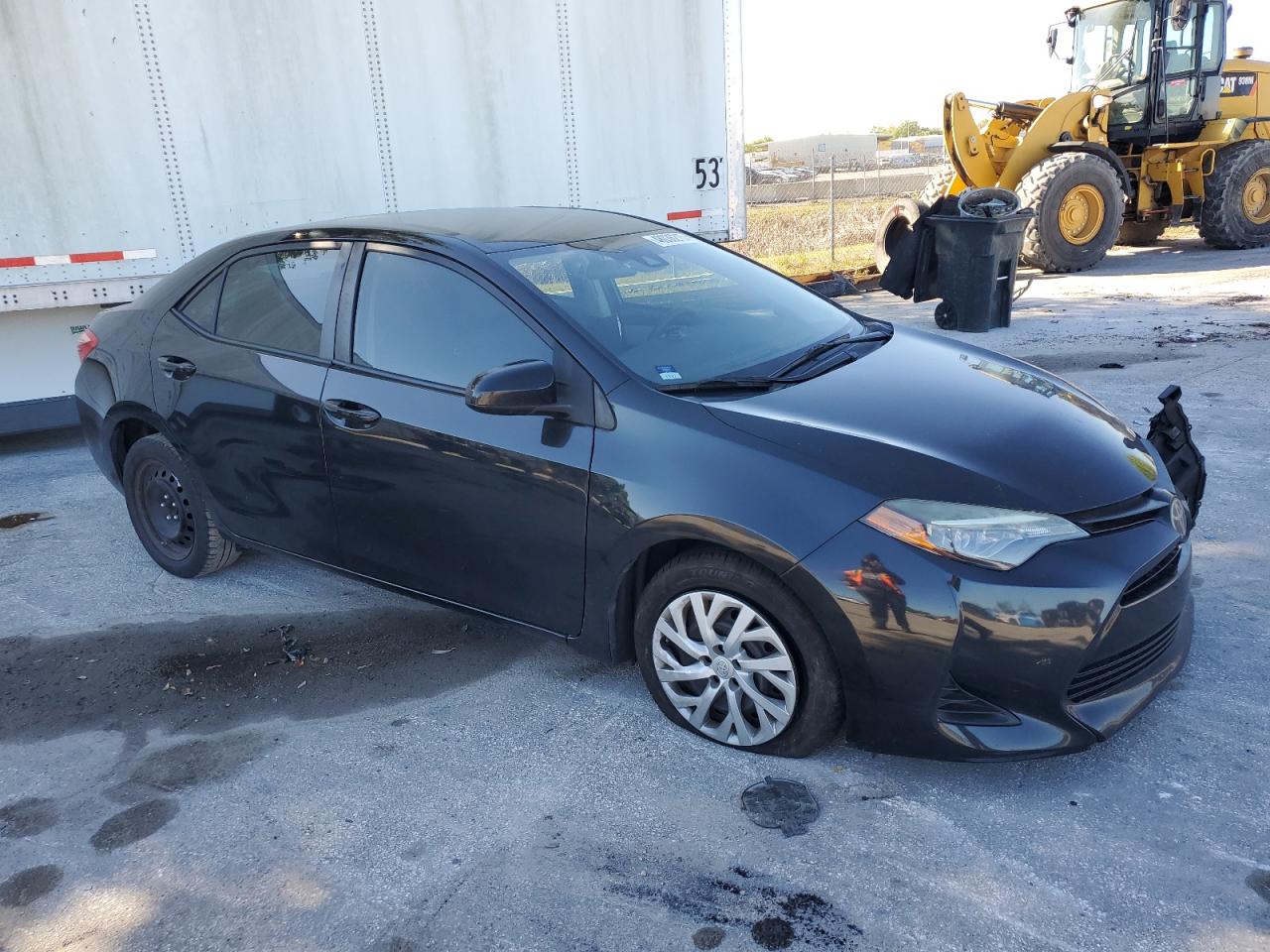 2019 Toyota Corolla VIN 5YFBURHE6KP941219 Copart auction photo, side / front end damage thumbnail 4