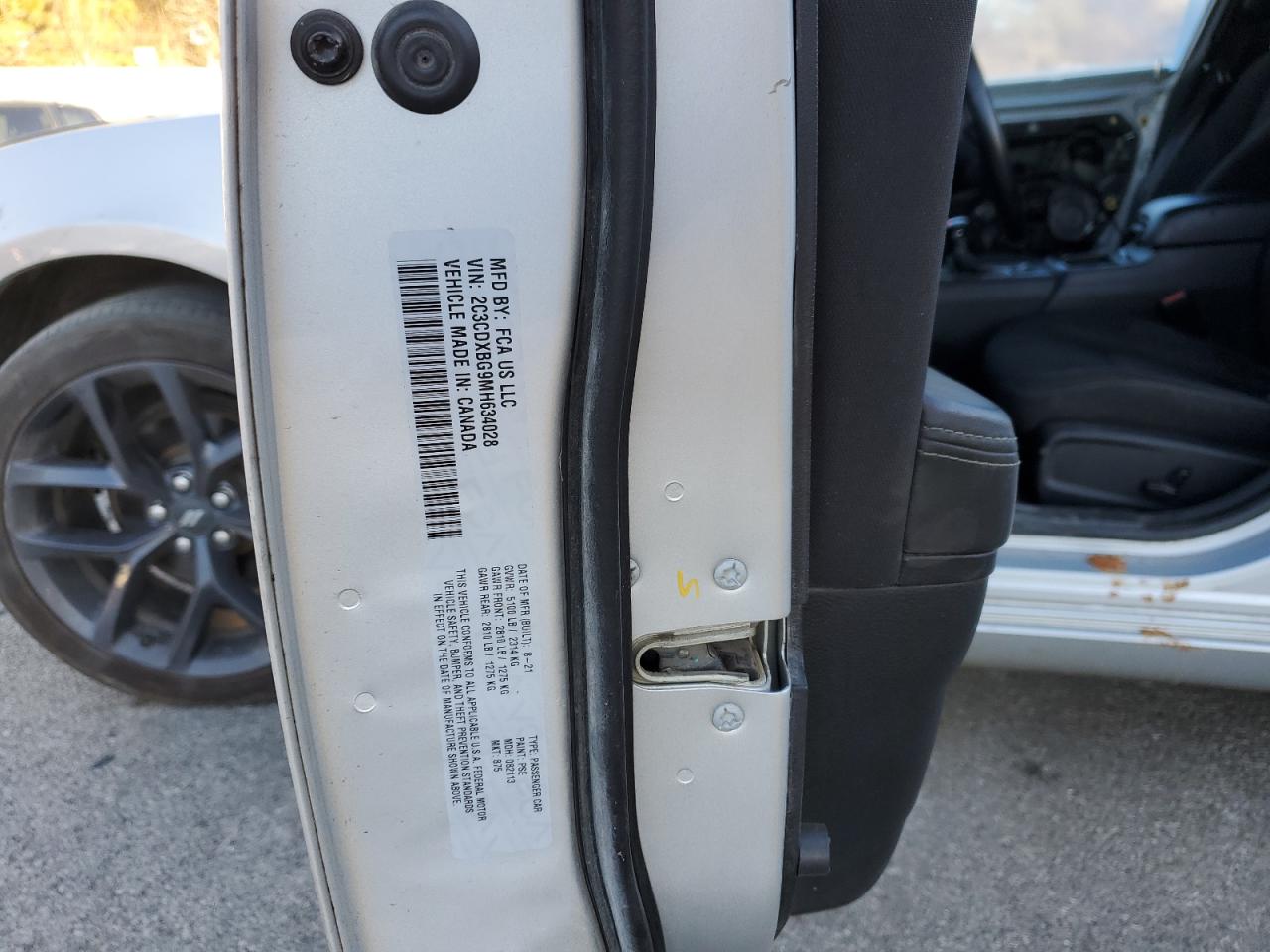 2021 Dodge Charger VIN 2C3CDXBG9MH634028 Copart auction photo, all over / minor dent/scratches damage thumbnail 14