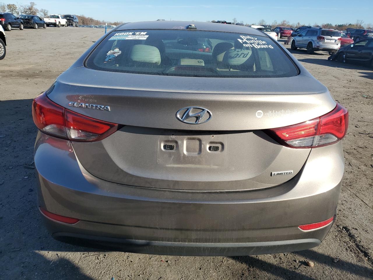 2014 Hyundai Elantra VIN 5NPDH4AE3EH475017 Copart auction photo, front end damage thumbnail 6