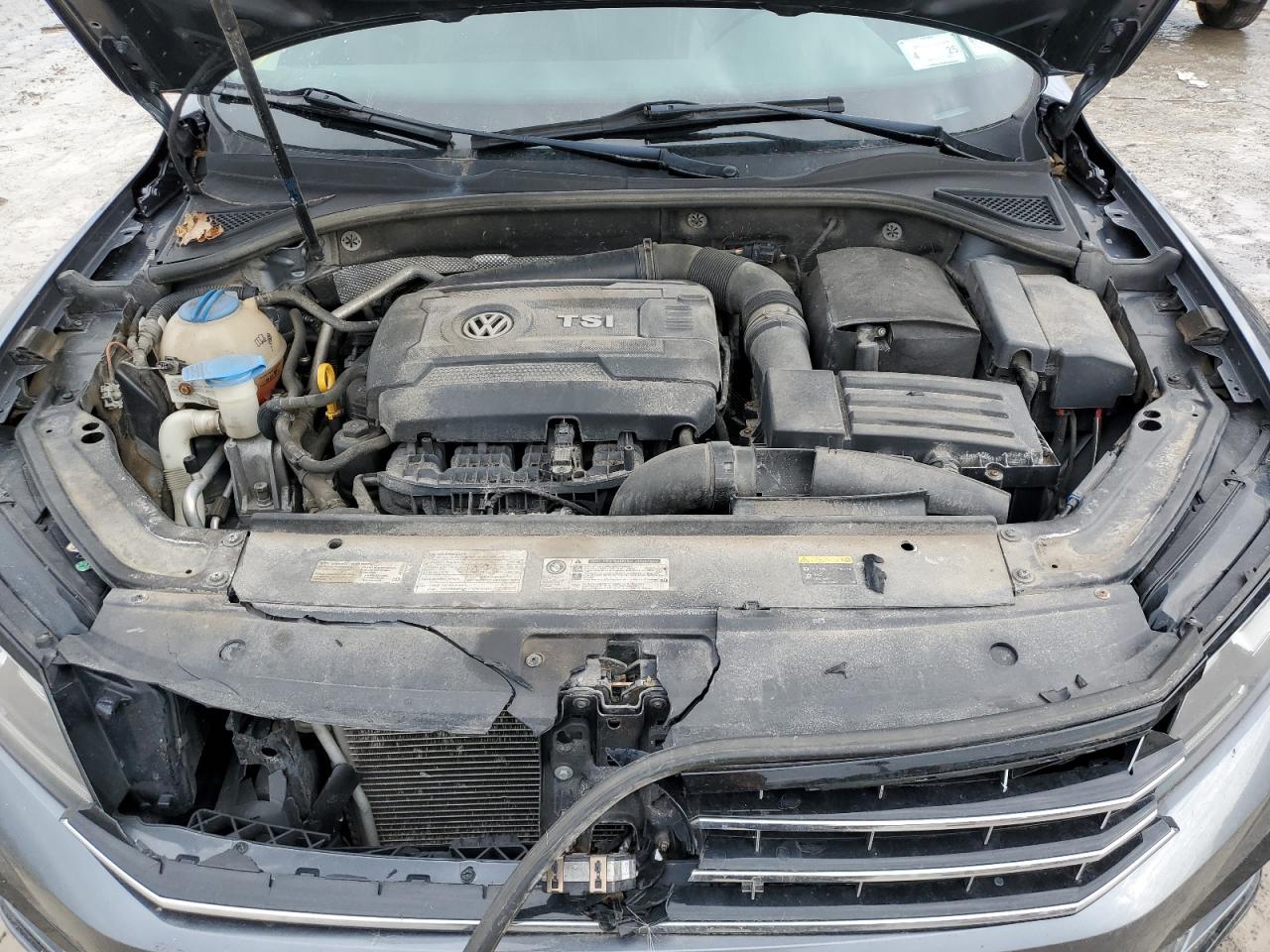 2017 Volkswagen Passat VIN 1VWDT7A36HC070300 Copart auction photo, front end damage thumbnail 11