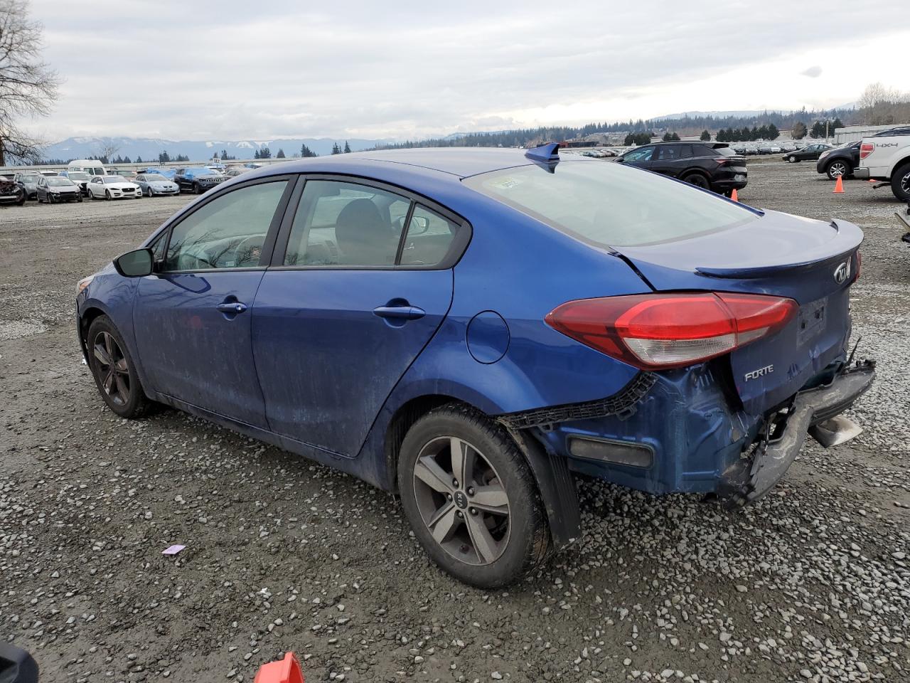 2018 KIA Forte VIN 3KPFL4A73JE198912 Copart auction photo, rear end damage thumbnail 2