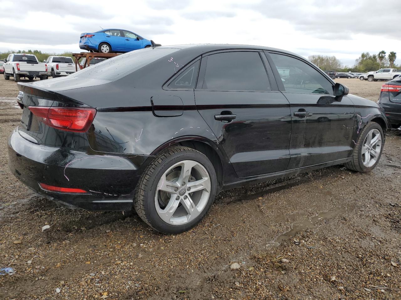 2018 Audi A3 VIN WAUAUGFF8J1049243 Copart auction photo, front end damage thumbnail 3