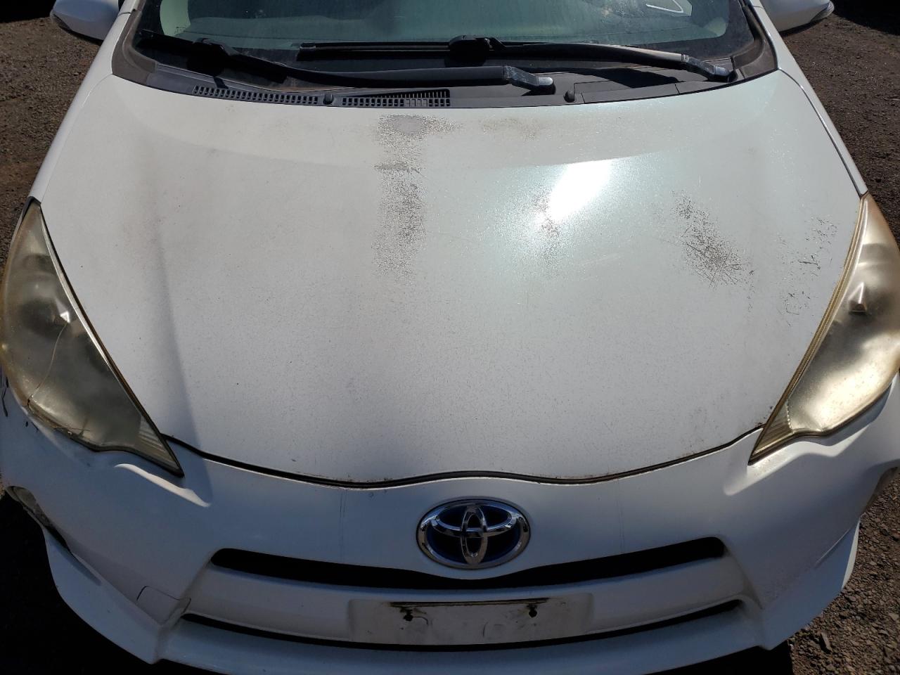 2012 Toyota Prius VIN JTDKDTB3XC1027761 Copart auction photo, front end / side damage thumbnail 11