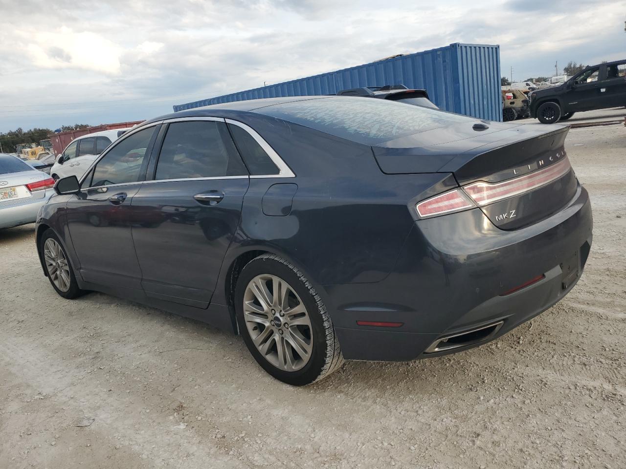 2014 Lincoln MKZ VIN 3LN6L2LUXER829253 Copart auction photo, all over damage thumbnail 2