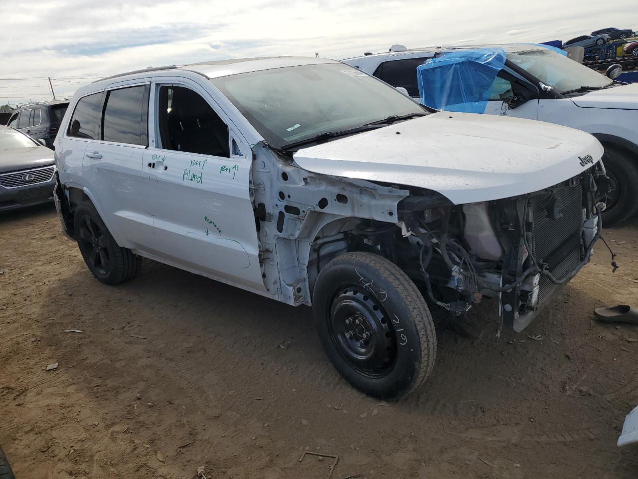 2015 Jeep Grand Cherokee VIN 1C4RJFAG4FC910227 Copart auction photo, all over damage thumbnail 4