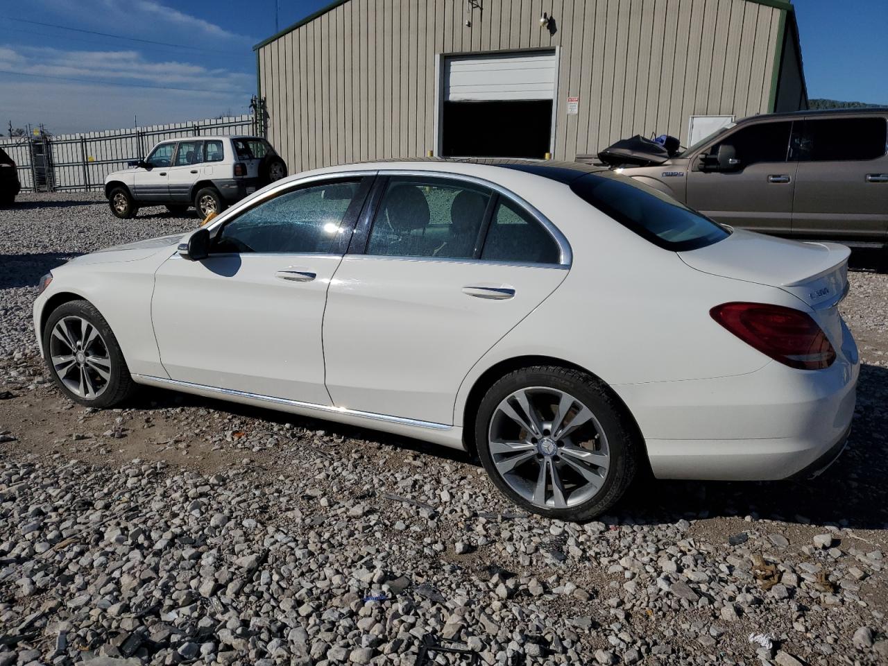 2016 Mercedes-Benz C-klasse VIN 55SWF4KBXGU168351 Copart auction photo, side / front end damage thumbnail 2