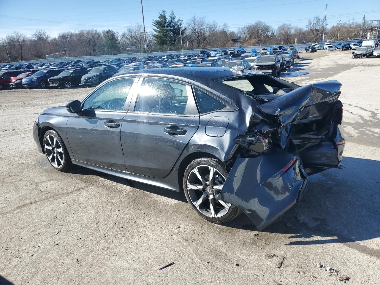 2025 Honda Civic VIN 2HGFE4F8XSH307465 Copart auction photo, rear end damage thumbnail 2